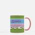 Sheep and Grass Personalized Knitting Mug, Cute Knitter Mug, Sheep Mug, coffee and knitting, yarn lover gift, yarn gift, knitter gift